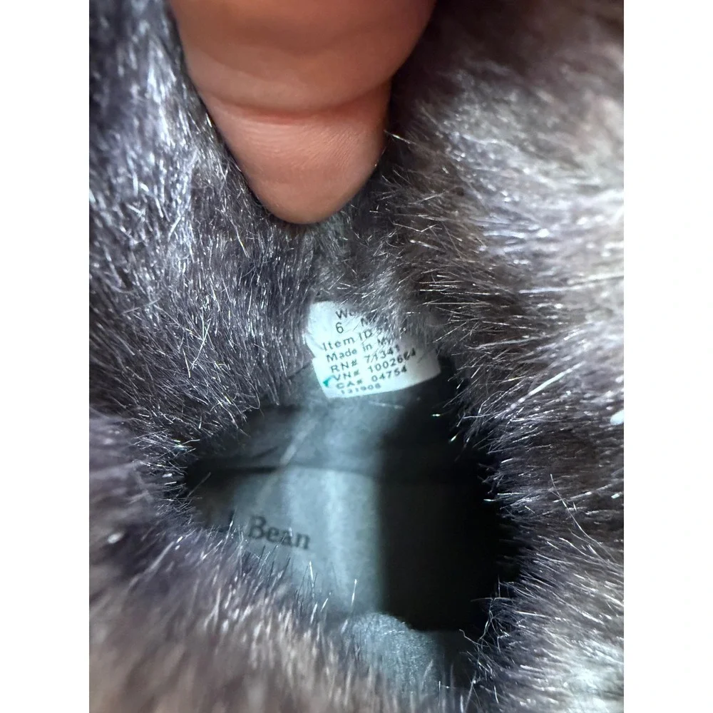 LL Bean Rangeley Pac Boot Mid Waterproof Insulated Black Winter Boots Women 6 - Picture 7 of 16